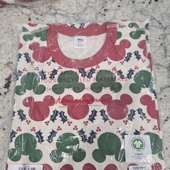 Disney Holiday Mickey Mouse Pajama Set - Picture 1 of 2